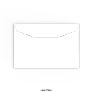 C6 White Opaque Gummed Business Envelope (114 x 162mm)