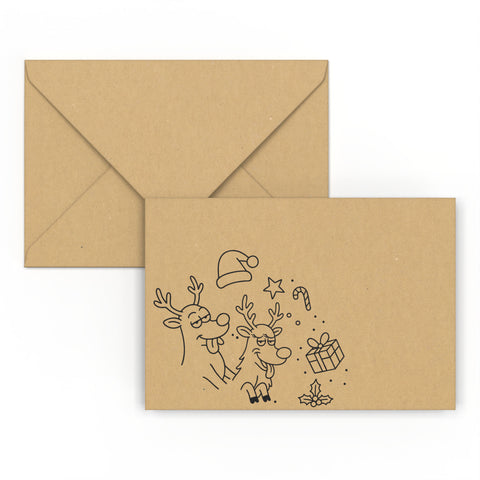 Christmas envelope Funny Christmas Fleck 114 x 162 mm (C6)