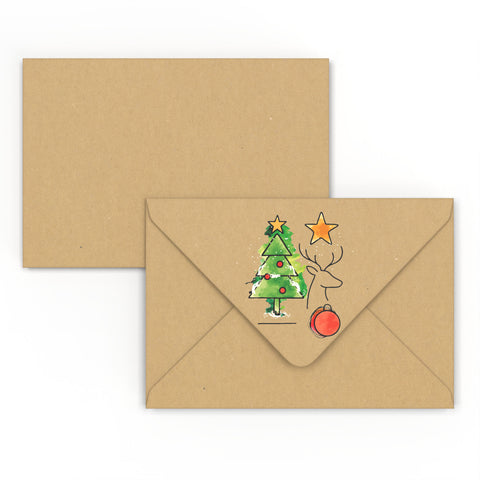 Christmas envelope Christmas Tree Fleck 114 x 162 mm (C6)