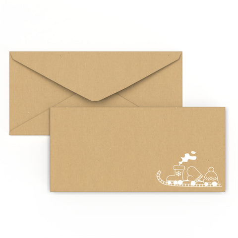 Christmas Envelope – Toy Train Fleck 110 x 220 mm (DL)