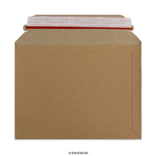 Manila Brown Peel & Seal Rigid Board Mailers Envelope (180 x 235mm)