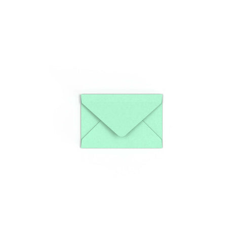 Jade Green British Made Gummed V-Flap Envelope (62 x 94mm)