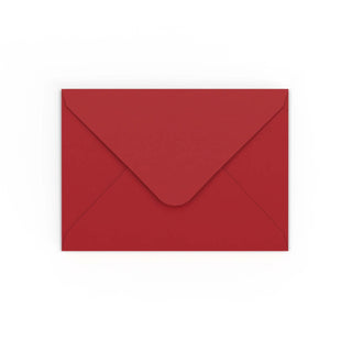 Dark Red Gummed V-Flap Envelope (125 x 175mm)