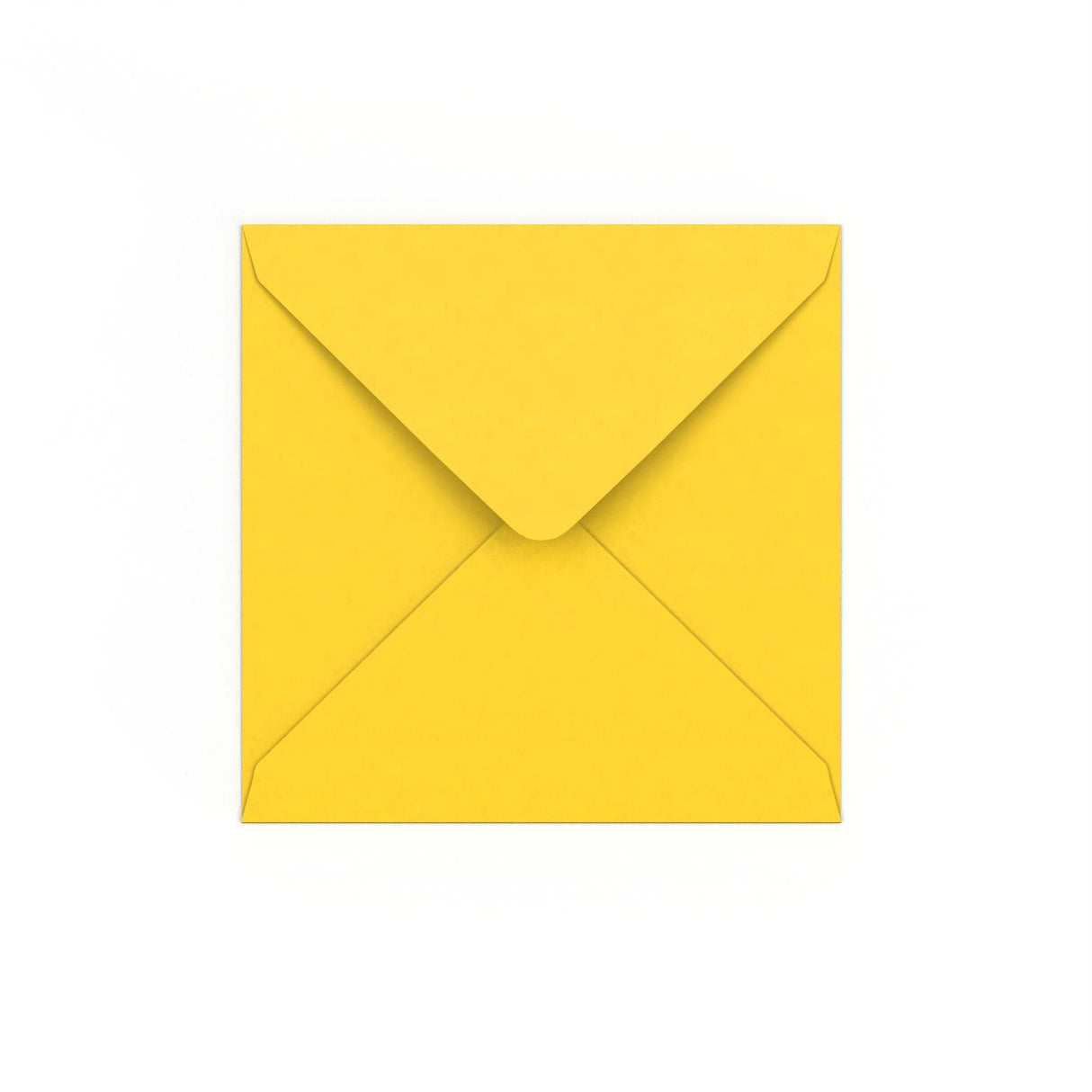 Mid Yellow Gummed V-Flap Envelope (140 x 140mm)