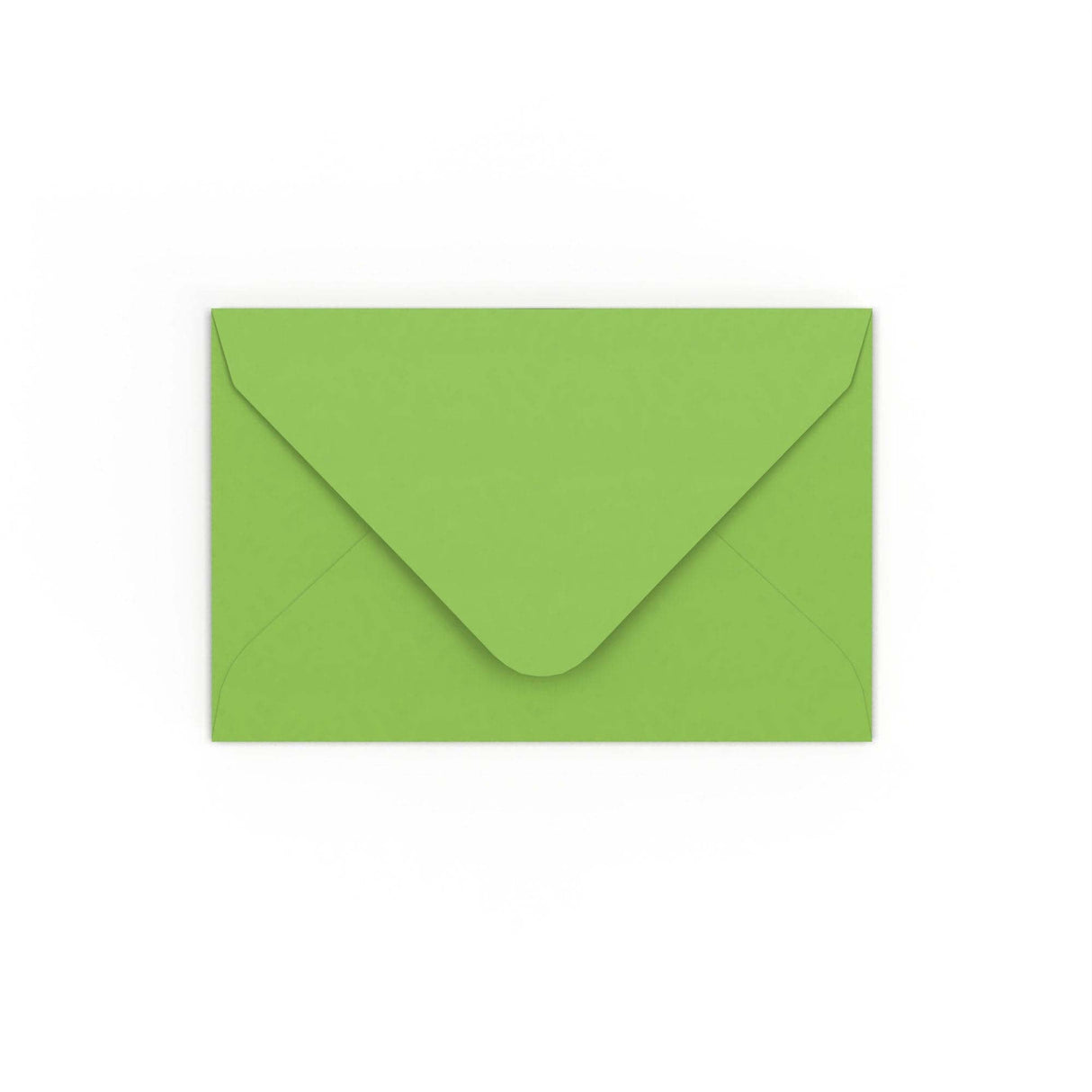 Mid Green Gummed V-Flap Envelope (65 x 94mm)