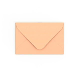 Salmon Pink Gummed V-Flap Envelope (65 x 94mm)