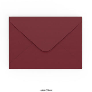 Burgundy Gummed V-Flap Envelope (130 x 130mm)