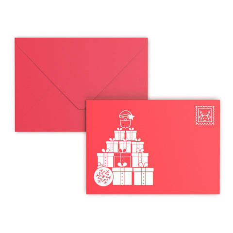 Christmas Envelopes Santa Clause Dark Red 162 x 229 mm (C5)