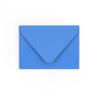 C7 Bright Blue Gummed V-Flap Envelope (82 x 113mm)
