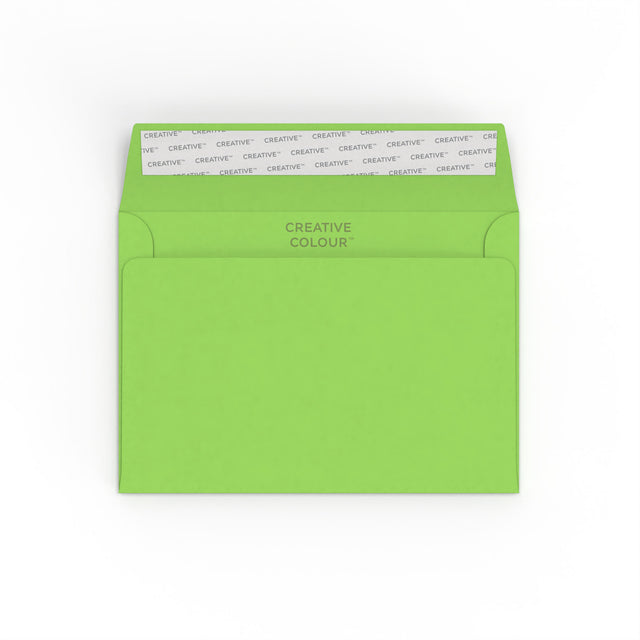 Creative Colour Peel & Seal Envelopes Green 114 x 162 mm (C6)