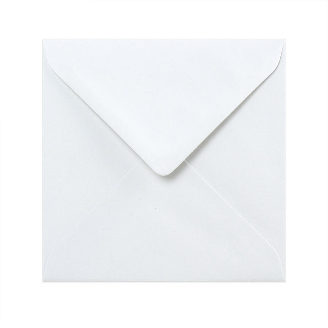 V-Flap Recycled Envelopes White 130 x 130 mm