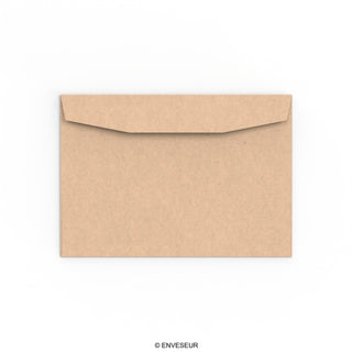 C6 Manila Brown Gummed Business Envelope (114 x 162mm)