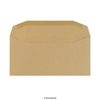 DL Manila Brown Gummed Business Envelope (110 x 220mm)