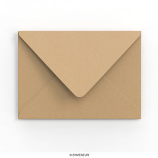 162x229 mm (C5) Brown Ribbed Envelope