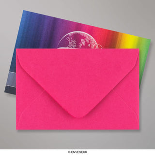 Fuschia Pink Gummed V-Flap Greeting Card Envelope (62 x 94mm)