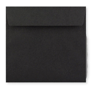 Black Coloured Peel & Seal Envelope (155 x 155mm)