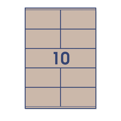 Rectangle Adhesive Labels Fleck 105 x 57 mm (10 labels)