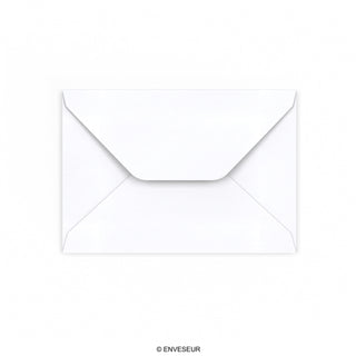 102x146 mm White Wallet Gummed Trapezium Flap 120gsm Non-Opaque