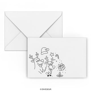Christmas envelope Snow sled