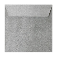 Textured Envelopes Silver 155 x 155 mm