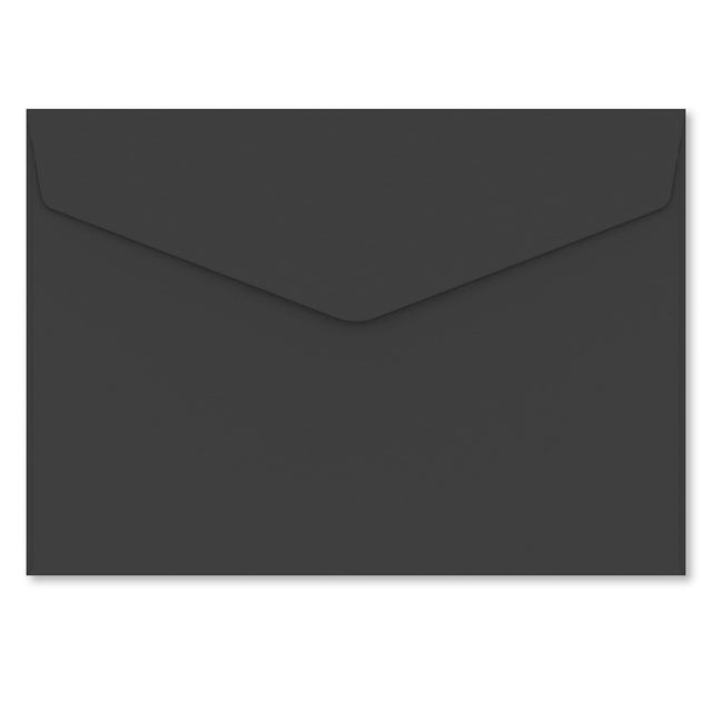 V-Flap Peel and Seal Envelopes Black 162 x 229 mm (C5)