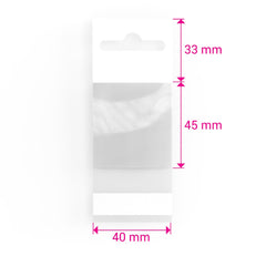 Cello Bags (With Header) Clear 45 x 40 mm