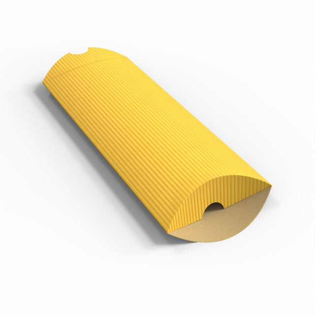 Corrugated Pillow Boxes Gold 220 x 110 mm (DL)