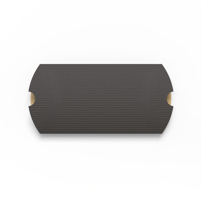 Corrugated Pillow Boxes Black 162 x 114 mm (C6)