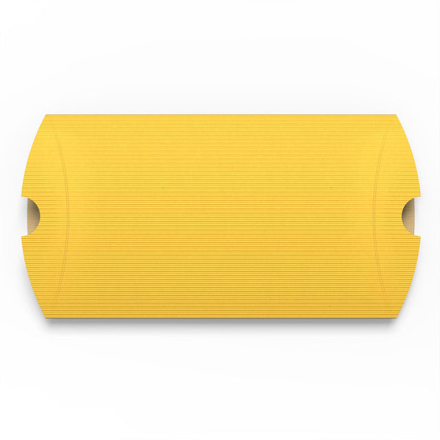 Corrugated Pillow Boxes Gold 229 x 162 mm (C5)