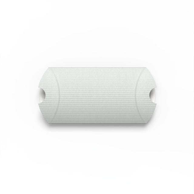 Corrugated Pillow Boxes Silver 113 x 81 mm (C7)