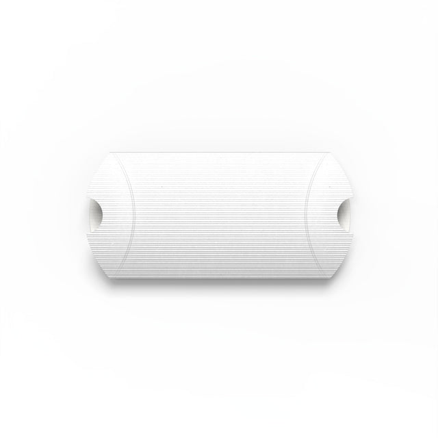 Corrugated Pillow Boxes White 113 x 81 mm (C7)