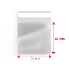 Cello Bags (Non-Header) Clear 85 x 90 mm