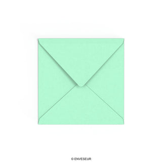 Jade Green British Made Gummed V-Flap Envelope (155 x 155mm)