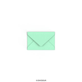 Jade Green British Made Gummed V-Flap Envelope (62 x 94mm)