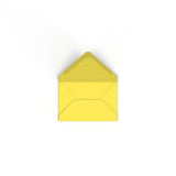 Sunflower Yellow British Made Gummed V-Flap Envelope (62 x 94mm)