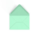 C6 Jade Green British Made Gummed V-Flap Envelope (114 x 162mm)