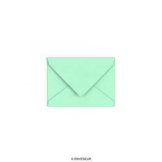 C7 Jade Green British Made Gummed V-Flap Envelope (82 x 113mm)