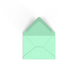 C7 Jade Green British Made Gummed V-Flap Envelope (82 x 113mm)