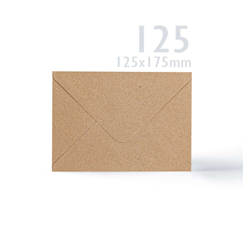 Kraft Cards & Envelopes Pack Manila 133x184 mm + 125x175 mm