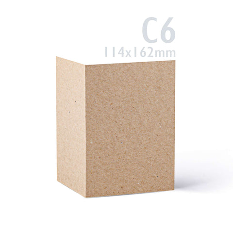 Kraft Cards & Envelopes Pack Manila 130x130 mm + 125x125 mm