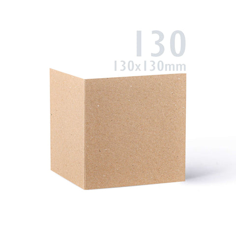 Kraft Cards & Envelopes Pack Manila 130x130 mm + 125x125 mm