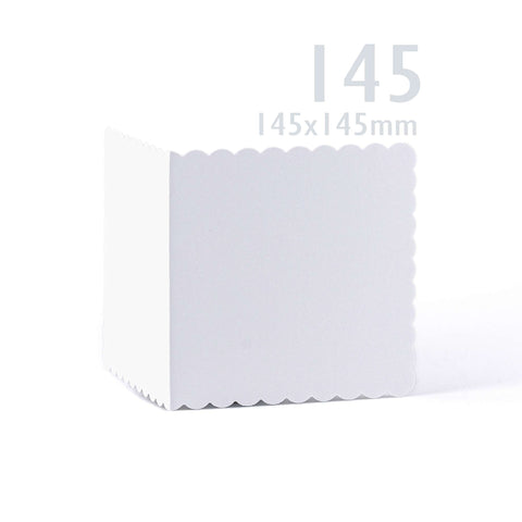 White Scalloped Cards & Envelopes Pack