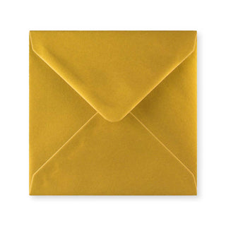 Metallic Gold Gummed V-Flap Greeting Card Envelope (140 x 140mm)
