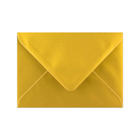 C6 Metallic Gold Gummed V-Flap Greetings Envelope (114 x 162mm)