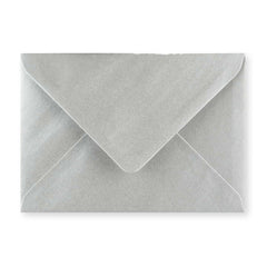 Metallic Silver Gummed V-Flap Greeting Card Envelope (125 x 175mm)