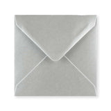 Metallic Silver Gummed V-Flap Greeting Card Envelope (140 x 140mm)