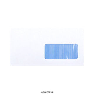 White Envelope with Internal Opacity - Window 115x225 mm (DL+) 80gsm