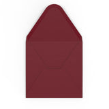 Burgundy envelopes
