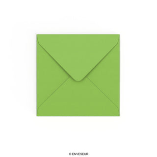 Mid Green Gummed V-Flap Envelope (130 x 130mm)