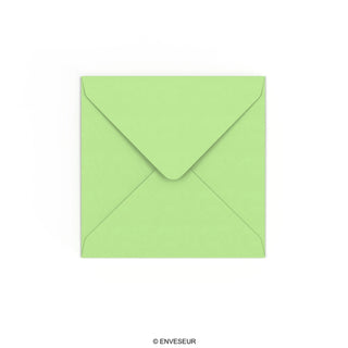 Pale Green Gummed V-Flap Envelope (130 x 130mm)